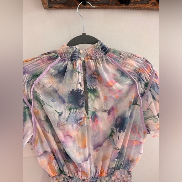 NWT RARE MISA Watercolor Dress Size M - Picture 6 of 10